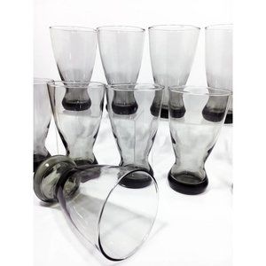 1960s Mid-Century Modern Smoked Glassware - Set of 4